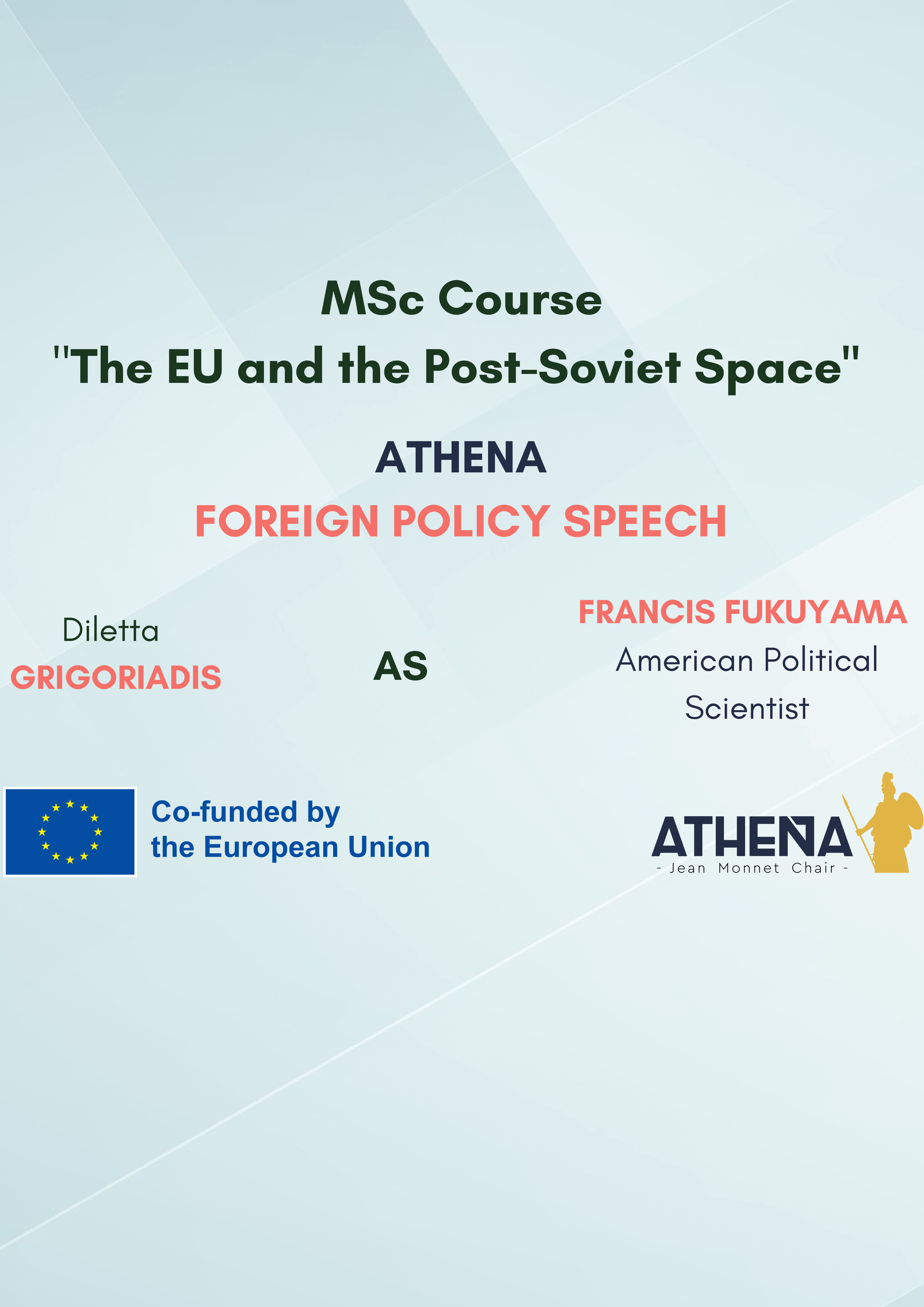 FOREIGN POLICY SPEECH Nº4: DILETTA GRIGORIADIS