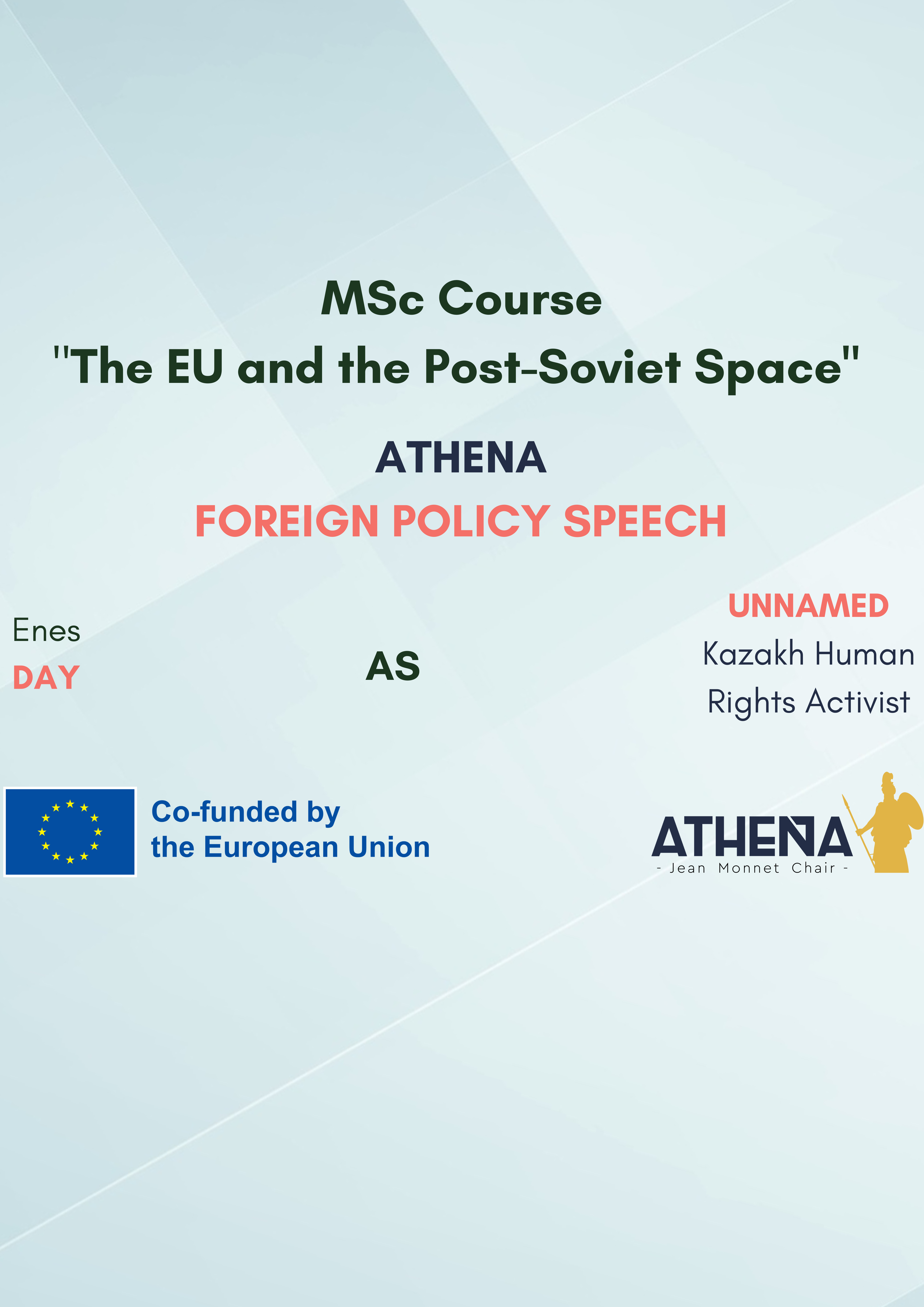 FOREIGN POLICY SPEECH Nº5: ENES DAY