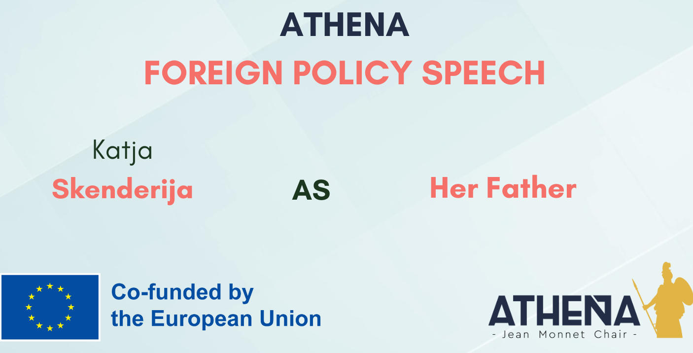 FOREIGN POLICY SPEECH N°27: Katja Skenderija