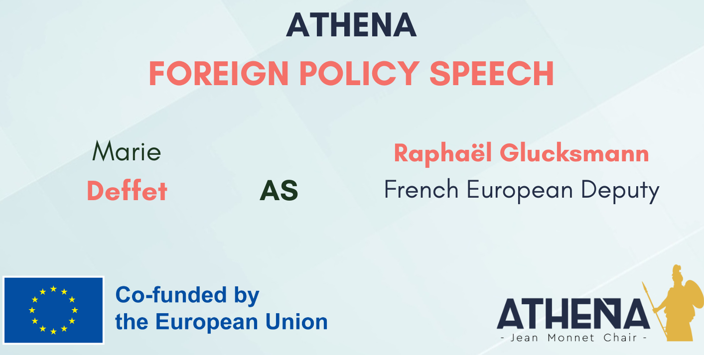 FOREIGN POLICY SPEECH N°21: Marie Deffet