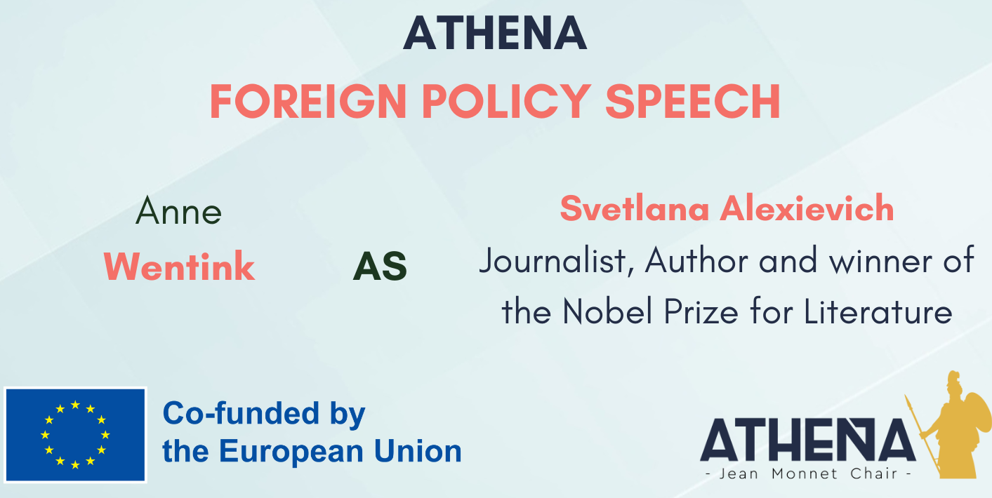 FOREIGN POLICY SPEECH N°24: Anne Wentink