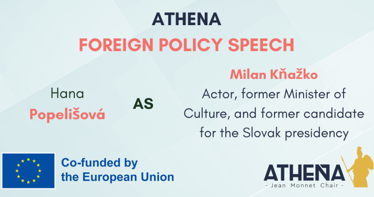 FOREIGN POLICY SPEECH N°31: Hana Popelišová