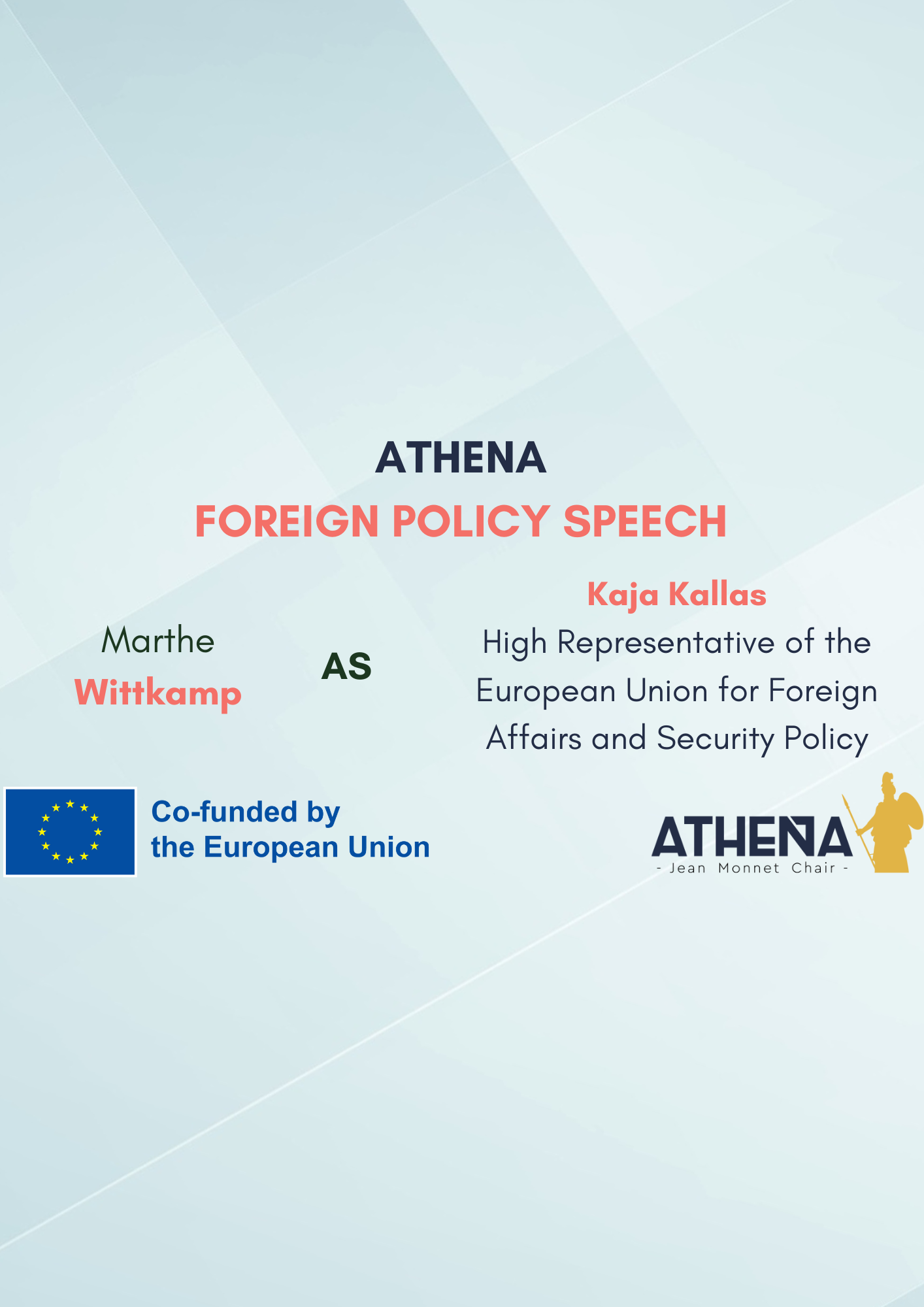 FOREIGN POLICY SPEECH N°37: Marthe Wittkamp
