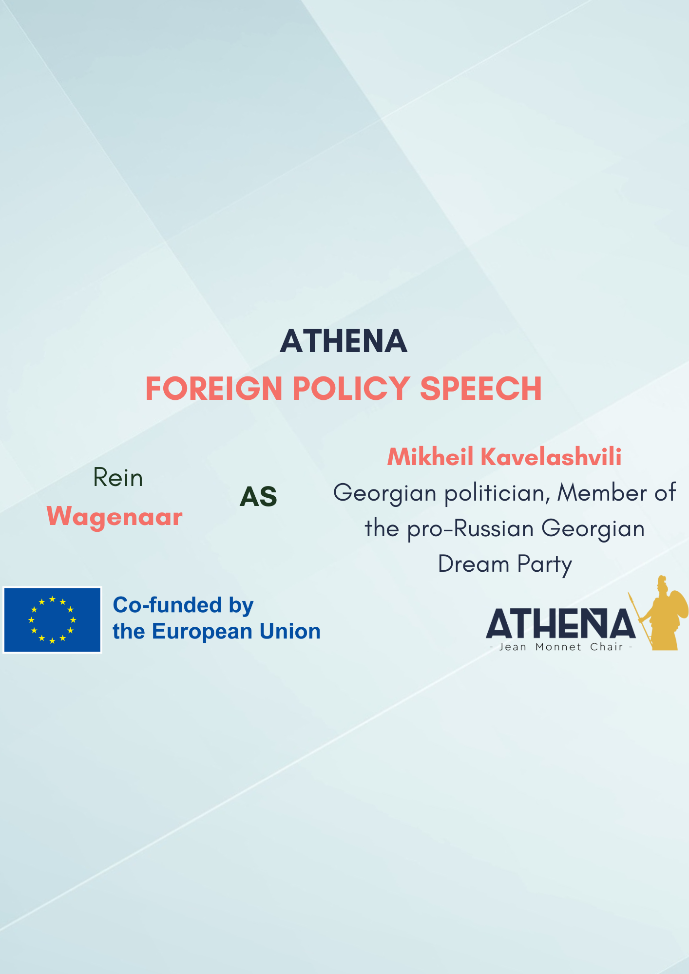 FOREIGN POLICY SPEECH N°39: Rein Wagenaar