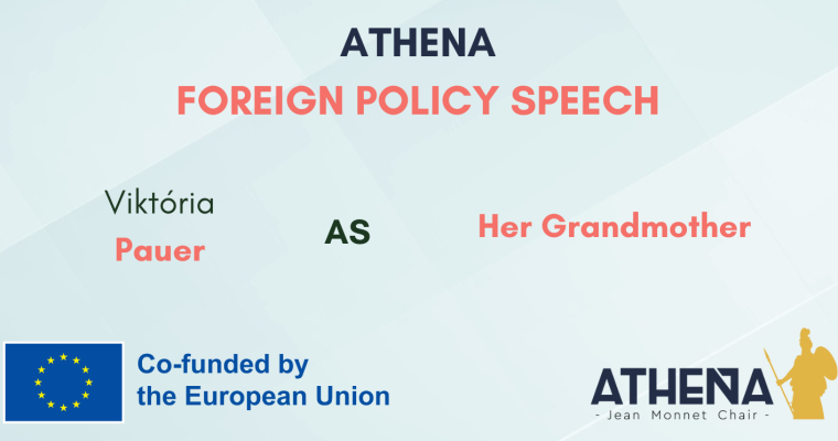 FOREIGN POLICY SPEECH N°42: Viktória Pauer