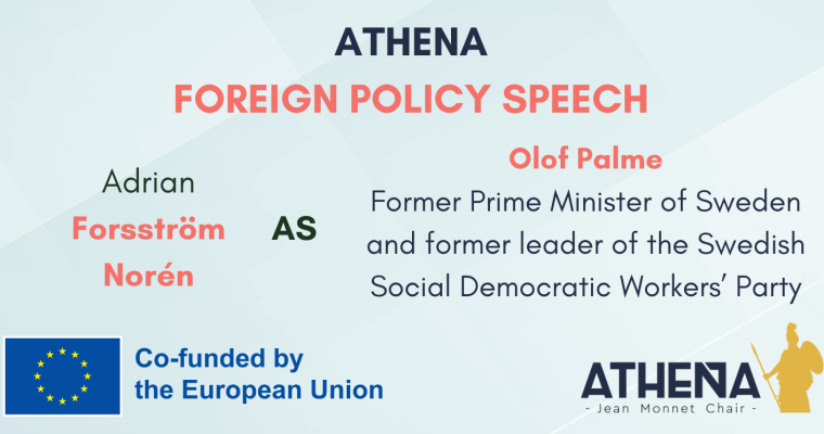 FOREIGN POLICY SPEECH N°28: Adrian Forsström Norén