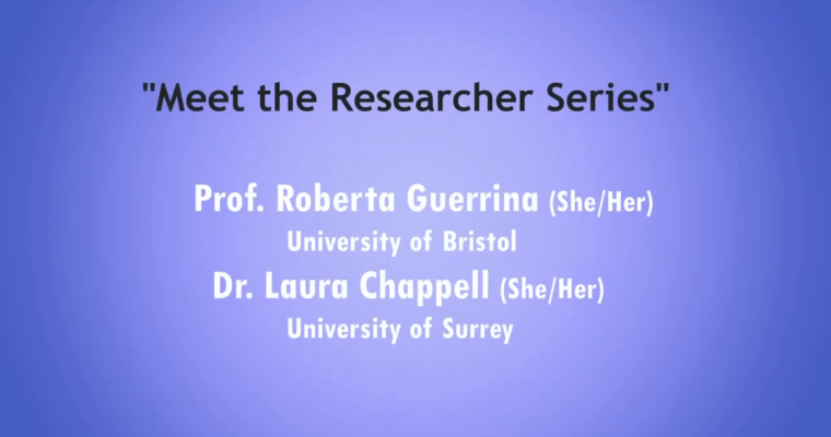 ATHENA Meet the Researcher Series: Prof. Roberta Guerrina & Dr. Laura Chappell